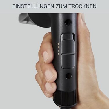 Фен Rowenta Express Style CV1811: 1900 Вт, іон-технологія, холодний струмінь, компактний дизайн, чорний/золотий