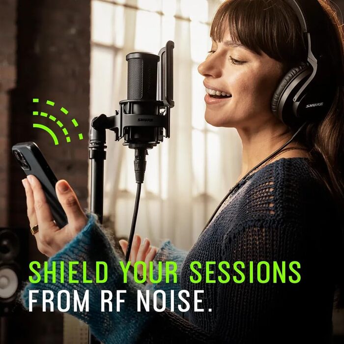 Мікрофон студійний Shure SM4 XLR конденсаторний для вокалу та інструментів, набір SM4-K-KIT