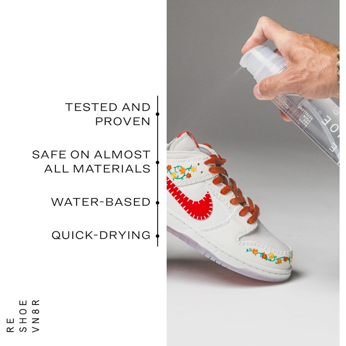 Reshoevn8r Shoe Sneaker Boot Trainer Cleaning Kit for Suede, Leather, Nubuck, Waterproof Protector Spray, Repel