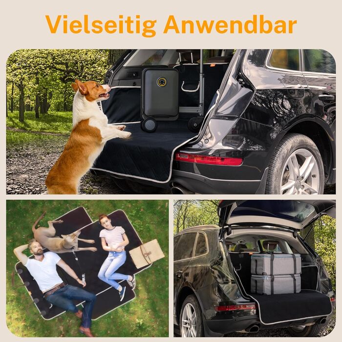 Захист для багажника автомобіля Toozey для собак: стежка, міцна, з бічним захистом та захистом краю вантажного відсіку | Водонепроникний килимок для собак в авто з міцною поверхнею | Захищає від подряпин та шерсті (208 * 138 см)