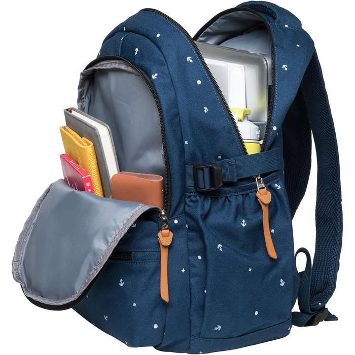 Жіночий рюкзак Kaukoo для студентів, ноутбука, подорожей. Колір: блакитний, модель Jnl-ks24-12