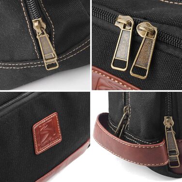 Чоловіча та жіноча дорожня косметичка/туалетна сумка з канвасу, велика (28x16x14 см)