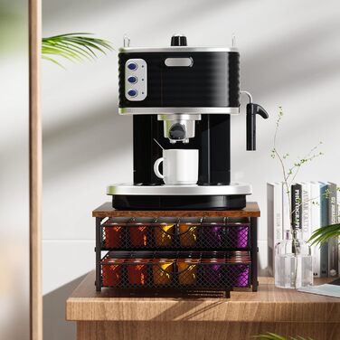 Організатор для капсул K-Cup: висувна шухляда для 36 капсул, чорний (AMR-R795)
