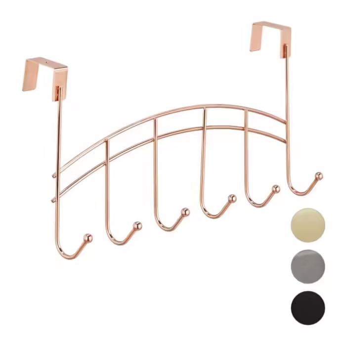 Relaxdays Over-the-Door Coat Rack with 6 Hooks