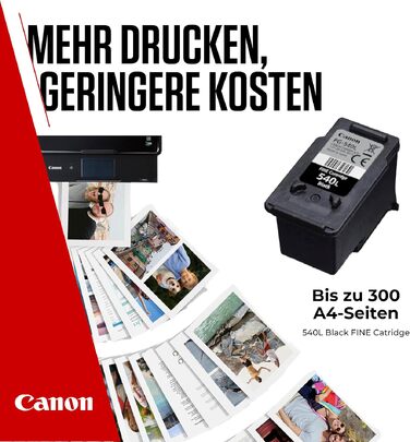 Оригінальний чорний картридж Canon PG-540L FINE XL для принтера, нова упаковка