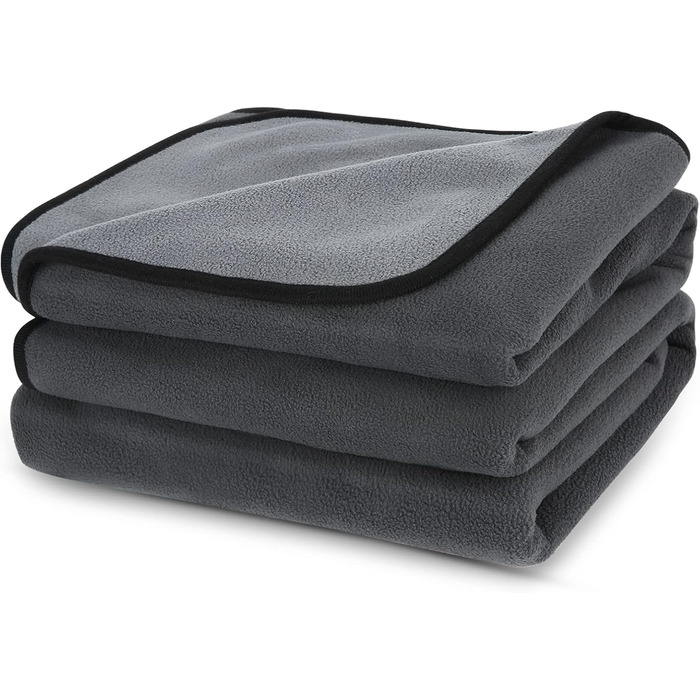 Водонепроникний коврик для собак PETTOM 152x127 см, м'який коврик для великих та маленьких собак, захисний коврик для дивана, ліжка, автокрісла, меблів - прання до 30°C (L, Сірий)