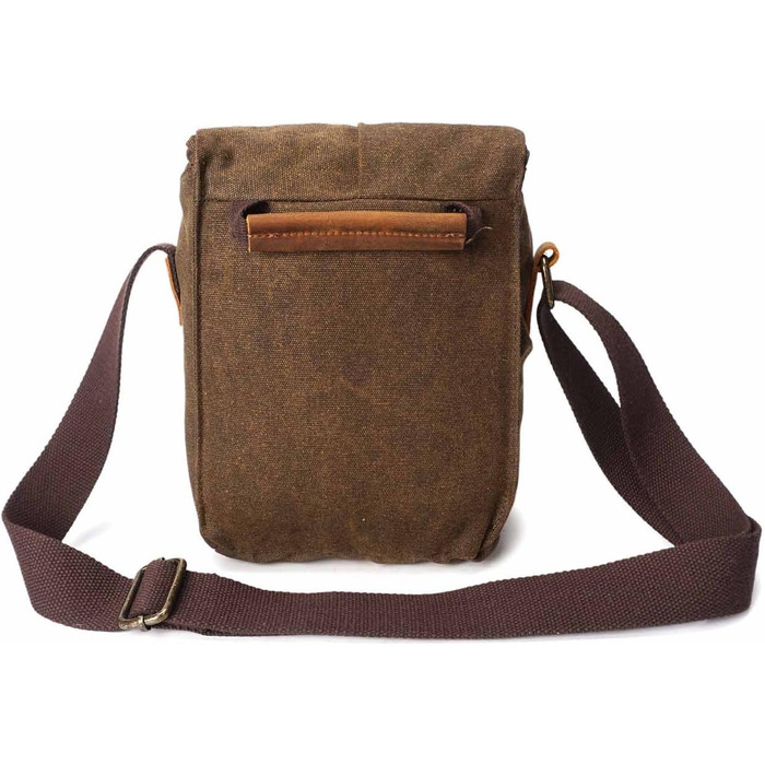 Сумка для камери Neuleben: водонепроникна, унісекс, з канвасу для дзеркальних фотоапаратів (колір: коричневий)