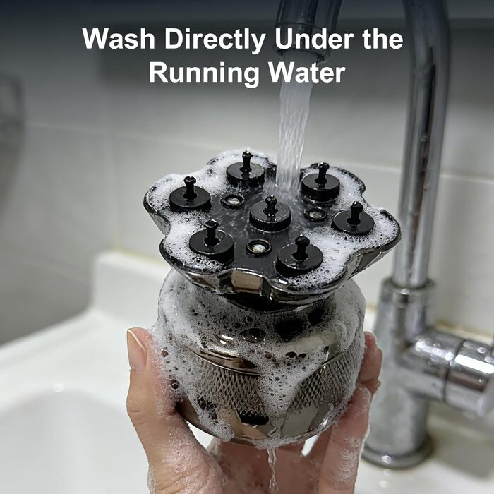 Електричний бритва для голови Glatzen Herren: професійний бритва для гоління голови, вологий та сухий, з LED-дисплеєм, 2 швидкості, сріблястий