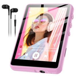 MP3 плеєр SWOFY з Bluetooth 5.3, 64ГБ, HiFi звук, вбудований динамік, FM-радіо та диктофон, 2.4