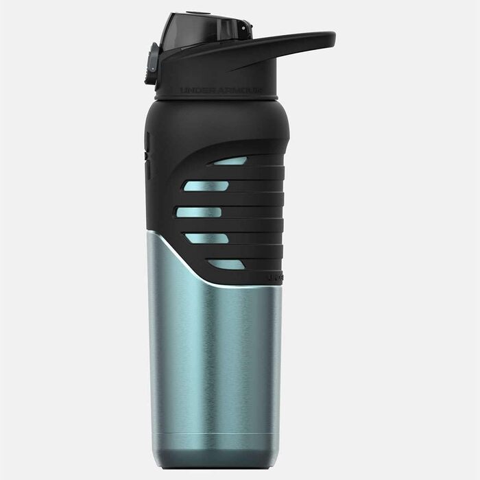 Under Armour Stainless Steel Water Bottle, insulated, carabiner clip, leak-proof, for kids and adults, all sports, gym, 680 ml