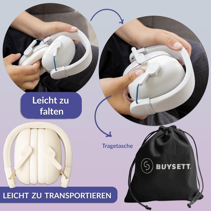 Навушники для захисту вух дітей | Шумоізоляційні навушники для дітей | Пасивні навушники для захисту вух | Захисні навушники для школи, барабанів, аутистів, концертів музики для хлопчиків та дівчаток | 3-16 років, Бежевий