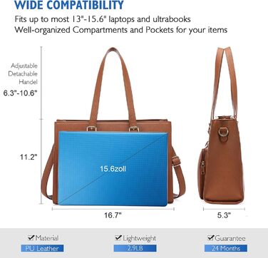 LOVEVOOK Сумка-шоппер для жінок, велика, для ноутбука 15.6