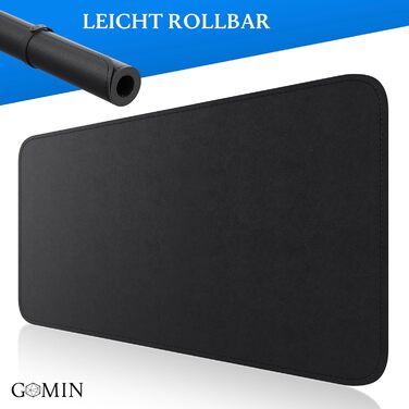 Килимок для столу GOMIN - PU шкіра, водовідштовхувальний, протиковзкий - 60x35 см - для ноутбука, офісу та дому