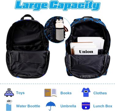 Дитячий рюкзак Yumcute Ro-blx з принтом, велика місткість, для школи та подорожей, мультяшний дизайн