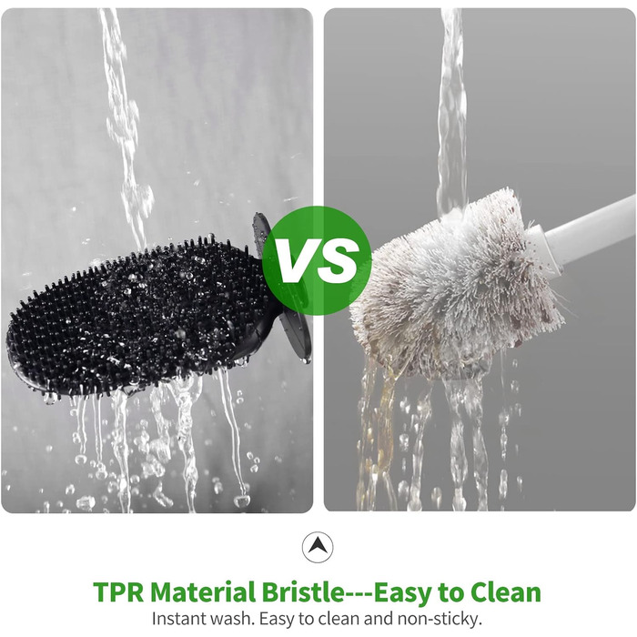 Набір для чищення унітазу HOMEASY з силіконовою щіткою та нержавіючою сталею, з кріпленням на стіну без свердління, сірий