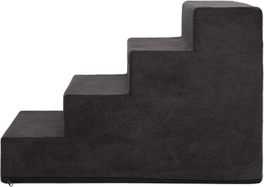 Східнякова рамка для собак та котів Tiertreppen - 4 сходинки, висота 40 см, чорна