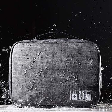 Електронна сумка-органайзер для аксесуарів: зарядні пристрої, Power Bank, кабелі (сіра)