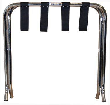 Luggage Rack - Folding - Metal - Chrome-plated Stainless Steel
