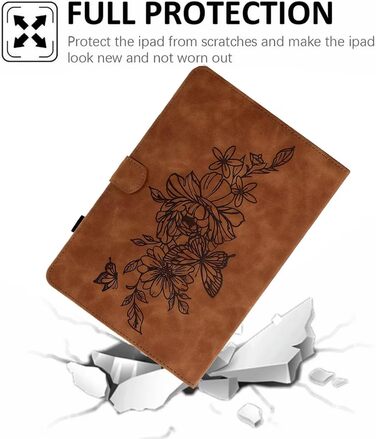 Чохол MOKASE для Kindle Paperwhite 5/6/7/10 (2012-2018) з велюру, підставка, авто-сон/пробудження, тримач для ручки, коричневий