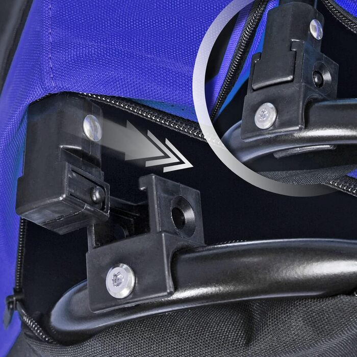 Фаркоп для собак на велосипед, причіп для собак, з прапорцем та ременем, складаний та легкий у зберіганні, кольори: червоний, пісочний, м'ятно-зелений, фіолетово-блакитний, військово-блакитний, військово-зелений (фіолетово-блакитний)