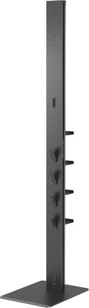 PureMounts Vacuum Cleaner Stand with Angled Baseplate for Robot Vacuums, 8 Accessory Holders, Compatible with Dyson V6, Dyson V7, Dyson V8, Dyson V10, Dyson V11, Dyson V12, Dyson V15, Black for Vacuum Cleaners + Robot Vacuums 8x Accessory Holders Black