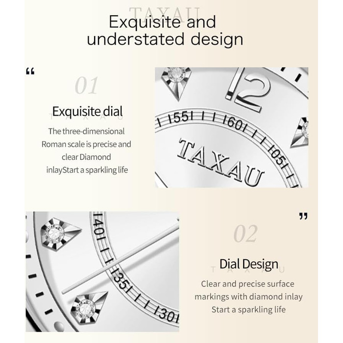 Жіночий годинник з арабськими цифрами, маленьке циферблат, Easy Read, з датою, з нержавіючої сталі, водостійкий, сріблястий браслет, біле циферблат (8102g)