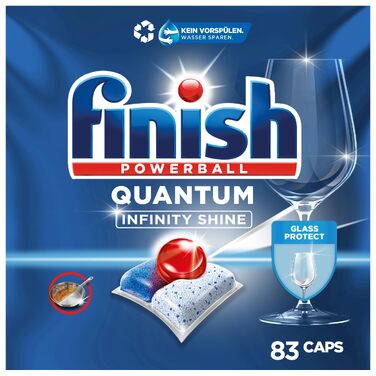 Таблетки для посудомийних машин Finish Quantum Infinity Shine Gigapack, 166 шт (2 x 83 шт)
