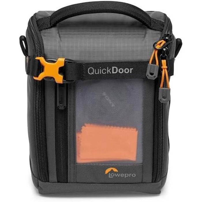 Чохол Lowepro GearUp Creator Box Large II для дзеркальних та бездзеркальних камер, з QuickDoor, з перероблених матеріалів, оранжевий, сірий