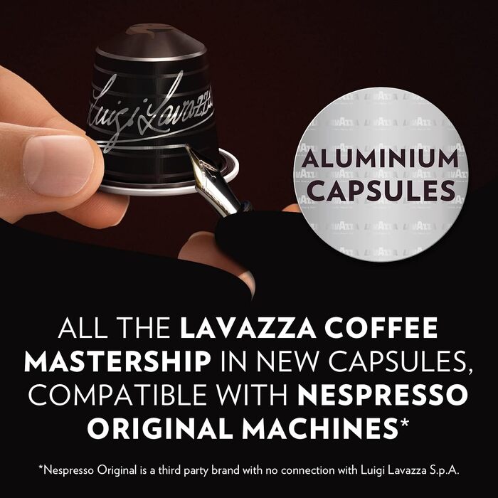Кава Lavazza Espresso Maestro у капсулах для Nespresso Original, 100 шт, з нотками какао та карамелі, інтенсивність 8/13, темне обсмажування