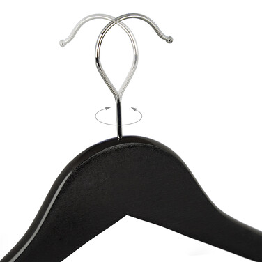 Relaxdays Clothes Hangers 20-Piece Set with Trouser Bar