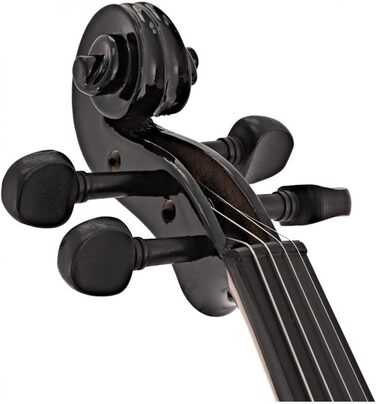 Скрипка Gear4music 4/4, повний розмір, чорна, для початківців від 11 років