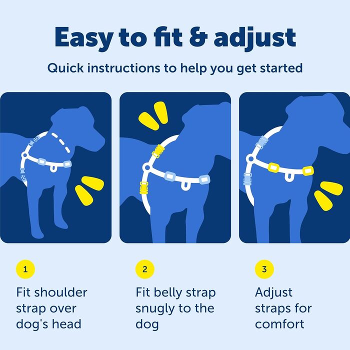 Шлейка PetSafe Easy Walk для собак, чорна, запобігає потягування, навчає гарним манерам на повідку