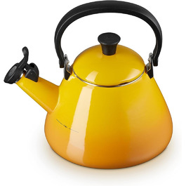 Le Creuset Kone Kettle with Whistle, Enameled Steel, 1.6 L, Nectar, 40101026720000