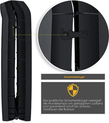 Східці для собак KESSER® - рампи для автомобіля, до 90 кг, 156x40 см, блакитні