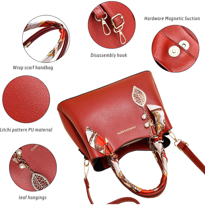 Сумка жіноча Myhozee середнього розміру з PU шкіри, чорна: сумка через плече, кросбоді, ручна сумка