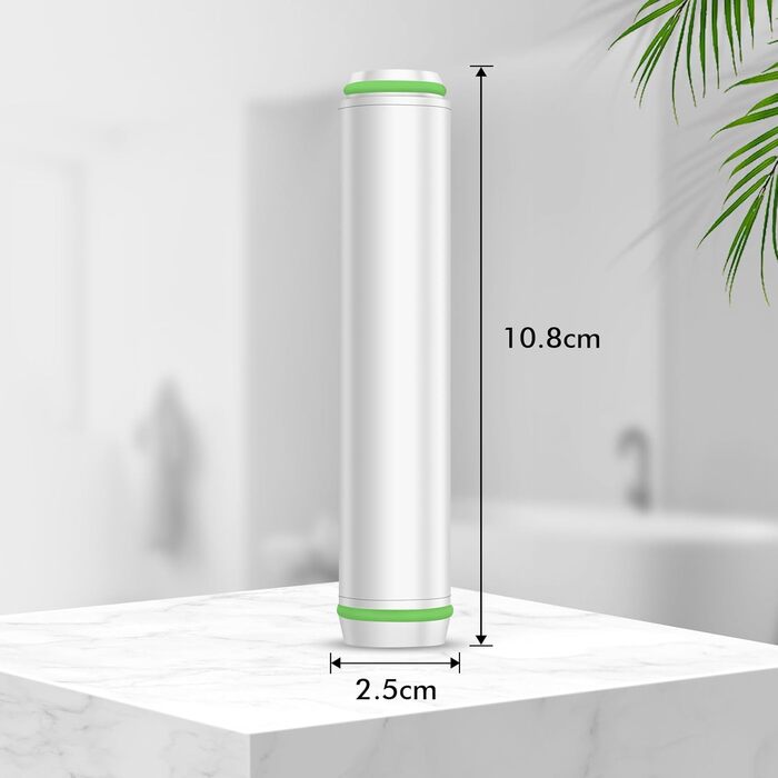 Фільтри для душу MEKO (2 шт.) - заміна для жорсткої води, видалення хлору та шкідливих речовин