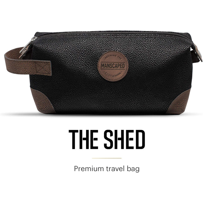 Набір Perfect Package 4.0 від MANSCAPED®: тример для тіла The Lawn Mower® 4.0, лосьйон та гель для душу, тонер для тіла, набір для догляду за нігтями, сумка та 3 підставки для гоління