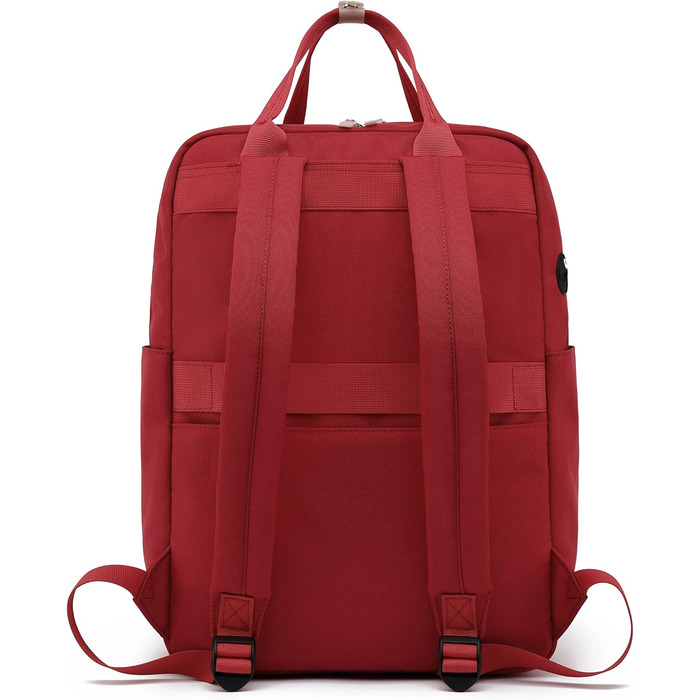 Рюкзак FUXINGYAO для жінок з відділенням для ноутбука 15.6 дюймів, антикрадійний, 23L (Червоний)