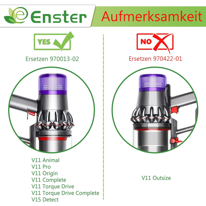 Фільтр для пилососа Dyson V11 (3 шт.) миючий, оригінал #DY-970013-02