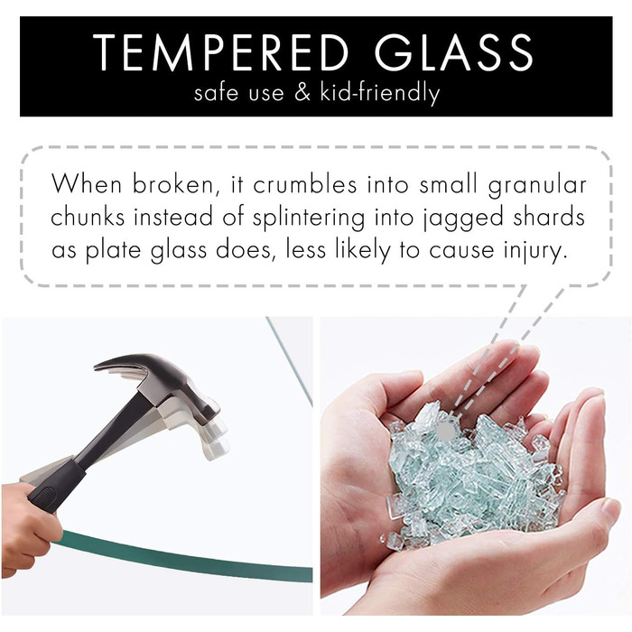 Скляна поличка для душу/ванної кімнати KES BGS101A--P - скляна поличка для душу, нержавіюча сталь SUS304, чорний колір