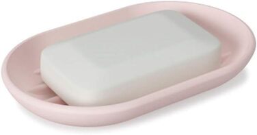 Тримач для мила Umbra Touch овальної форми з м'яким покриттям для ванної кімнати та кухні, білий, 14 x 9 x 2 см