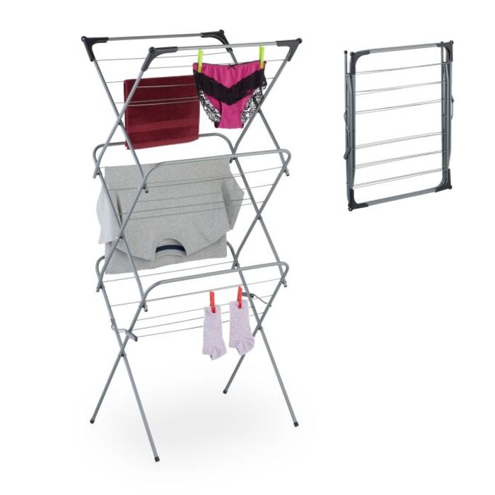 Relaxdays Folding Clothes Drying Rack