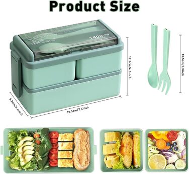 Електрична обідовниця з підігрівом 1.5L, портативна, для роботи, сім'ї, кемпінгу, офісу, подорожей, будівництва (зелена)