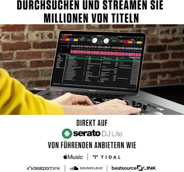 DJ контролер Numark Party Mix Live з колонками, світловим шоу, 2 деками та мікшером (Serato DJ Lite)