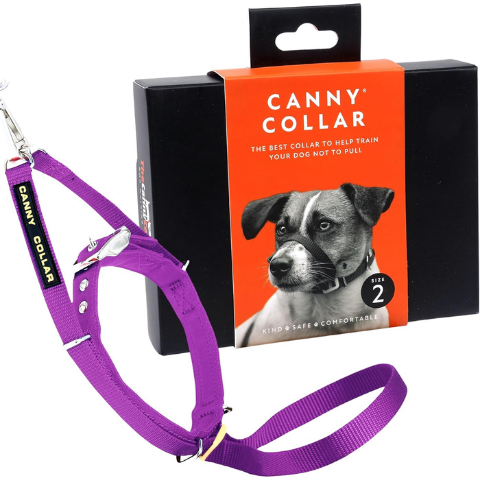 Нашийник-напівобруч Canny Collar для собак – анти-тягнучий, для контролю та навчання | Зупиняє тягу на повідку м'яко та ефективно | Допомагає у вигулах та навчанні – розмір 5, обхват шиї 43-48 см