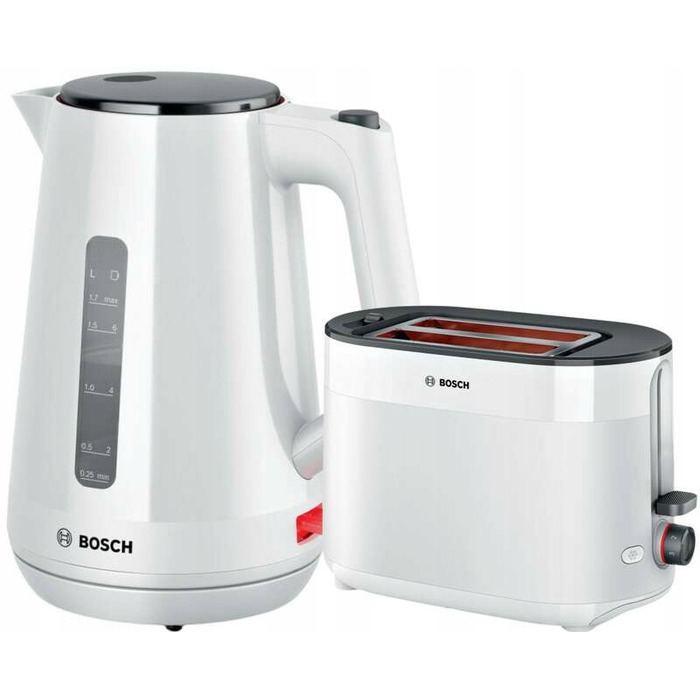 Бездротовий електрочайник Bosch TWK1M121, 1,7 л, 2400 Вт, Білий