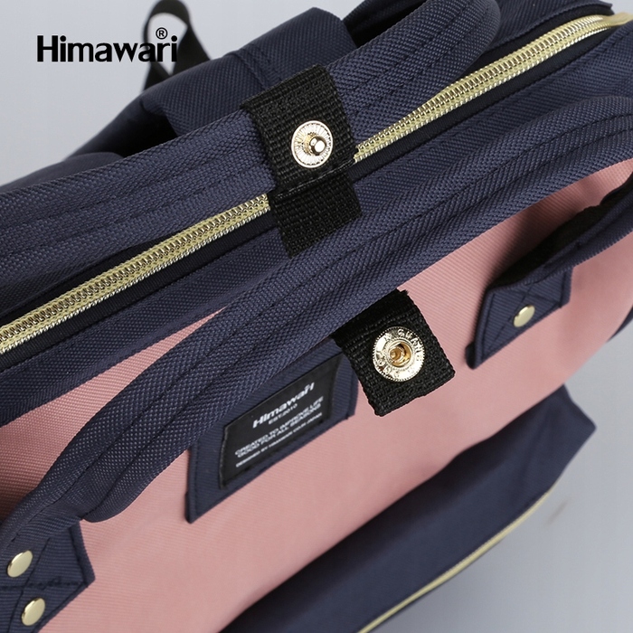 Шкільний рюкзак Himawari 9001 (рожевий/темно-синій) з USB-портом