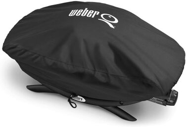 Преміум чохол Weber для гриля Q200/Q2000, водонепроникний, UV-захист, дихаючий, чорний, з липучкою, для барбекю