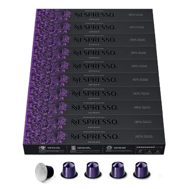Кава Nespresso Original Arpeggio, темне обсмаження, 100 капсул, сумісна з кавомашинами Nespresso Original