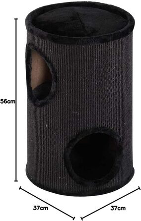 Кігтеточка Europet Bernina Trend Everlast Tower, чорна, 37x37x56 см